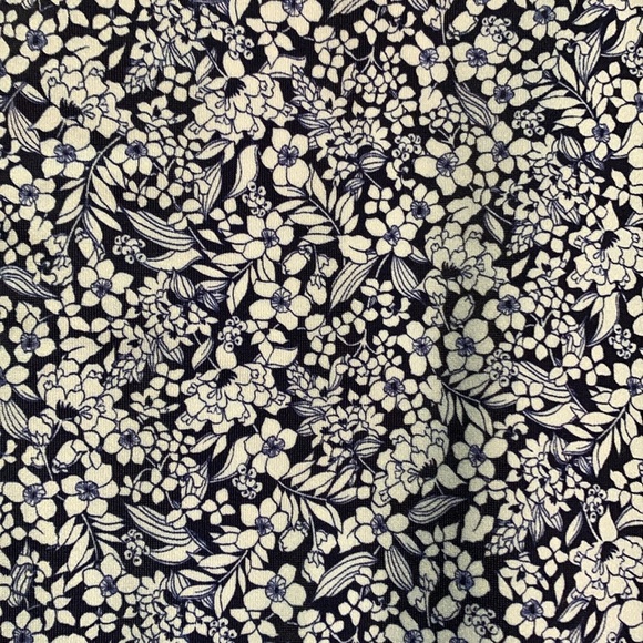 Lands’ End Women's Tugless X-Back One Piece Swimsuit Navy/Turquoise Mosaic Dot - Picture 3 of 8